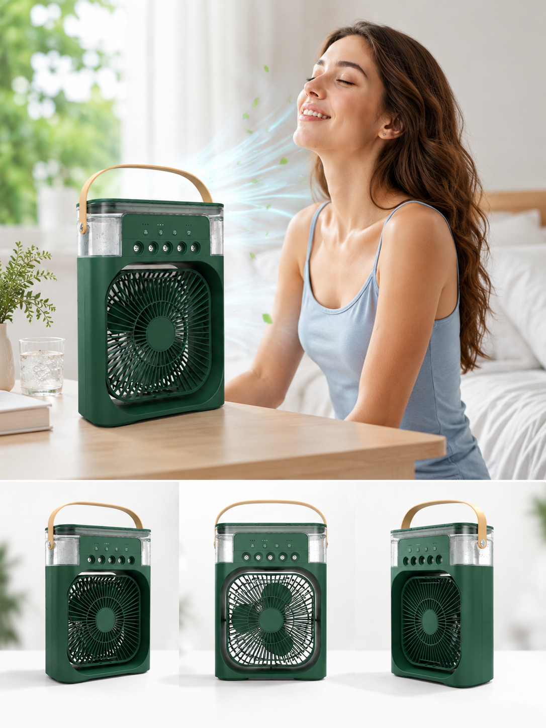AirCool 4 в 1 зелений у використанні